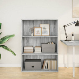 Berkfield Bookcase Grey Sonoma 80X30X114 Cm Engineered Wood - thumbnail 3