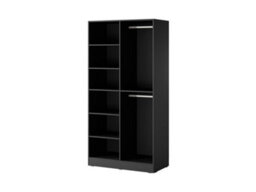 Arte Rustic Lund Hinged Door Wardrobe H2000mm W1010mm D510mm In Oak Wotan - Natural Storage Haven - thumbnail 2