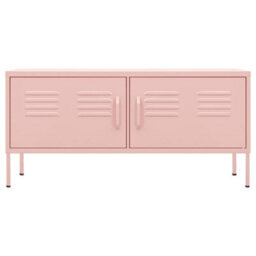 Berkfield Tv Cabinet Pink 105X35X50 Cm Steel - thumbnail 3