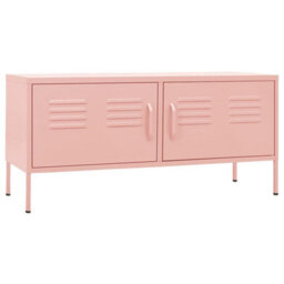 Berkfield Tv Cabinet Pink 105X35X50 Cm Steel - thumbnail 2