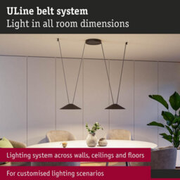 Paulmann 94615 Uline Led Pendant Luminaire Cone 350 mm 12W Black - thumbnail 5