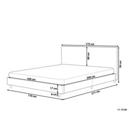 Beliani Bed Boucle Albi 160 X 200 Cm (Eu King Size) Beige - thumbnail 3