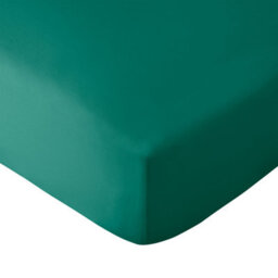 Catherine Lansfield So Soft Non-Iron Single Fitted Sheet Teal Green - thumbnail 2