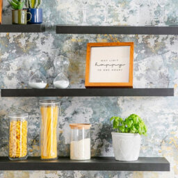 Harbour Housewares 80Cm Floating Wall Shelves- Black - Photo Gallery Bookshelf Wall Shelves For Storage & Display - Set Of 2 - thumbnail 5