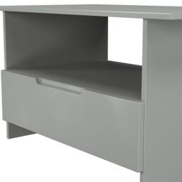 Messina Matt Dusk Grey 1 Drawer Non-Extendable Coffee Table (H)495mm (W)930mm (D)530mm - thumbnail 4