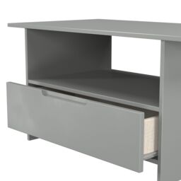 Messina Matt Dusk Grey 1 Drawer Non-Extendable Coffee Table (H)495mm (W)930mm (D)530mm - thumbnail 5