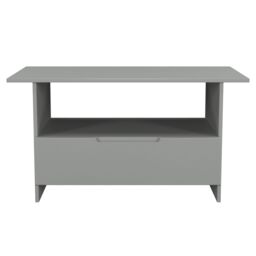 Messina Matt Dusk Grey 1 Drawer Non-Extendable Coffee Table (H)495mm (W)930mm (D)530mm - thumbnail 2
