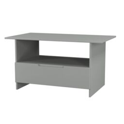 Messina Matt Dusk Grey 1 Drawer Non-Extendable Coffee Table (H)495mm (W)930mm (D)530mm - thumbnail 3