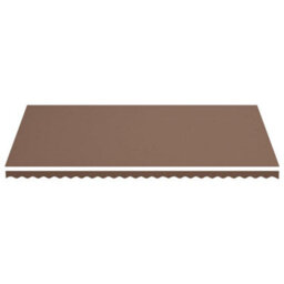 Walplus Replacement Fabric For Awning Garden Sun Shade Canopy Gazebo For Back Door, Porch, Patio Brown 6X3.5 M - thumbnail 3