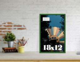18X12 Green Picture Frame (45.7 X 30.5Cm) Poster, Photo, Artwork, Gallery Wall Or Print - thumbnail 2