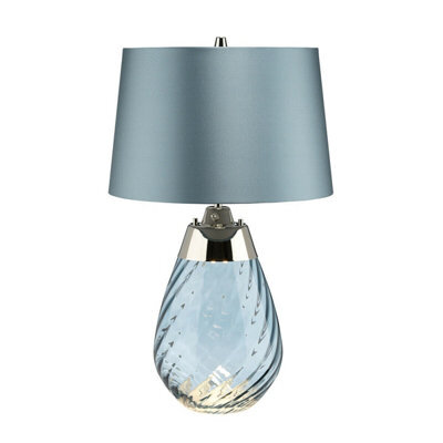 Elegant Duck Egg Blue Table Lamp With Led Bulb