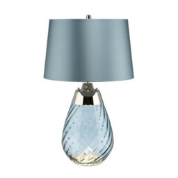 Elegant Duck Egg Blue Table Lamp With Led Bulb