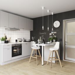 GoodHome Pitaya White Bar Stool - thumbnail 3