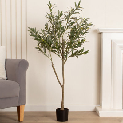 Scottish Everlastings Ltd. Scottish Everlastings Artificial 120Cm Olive Tree - image 1