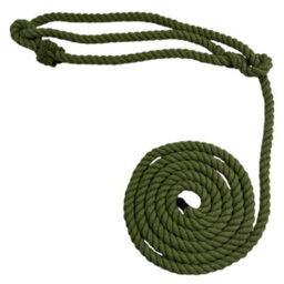 Ropeservices Uk 8mm Green Natural Cotton Plain Rope Halter X 10 Foot
