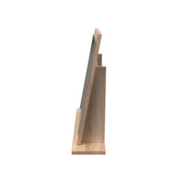 Trent Mirror In White & Bardolino Oak (Ready Assembled) - thumbnail 2