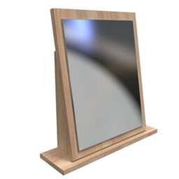 Trent Mirror In White & Bardolino Oak (Ready Assembled) - thumbnail 4