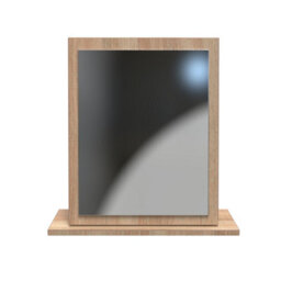 Trent Mirror In White & Bardolino Oak (Ready Assembled) - thumbnail 1
