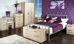 Trent Mirror In White & Bardolino Oak (Ready Assembled) - thumbnail 6