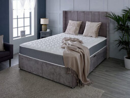 Starlight Beds Essentials Zig Zag Grey Memory Foam Spring Mattress 3Ft Single - thumbnail 4