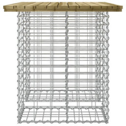 Berkfield Garden Bench Gabion Design 100X70X72 Cm Impregnated Wood Pine - thumbnail 4