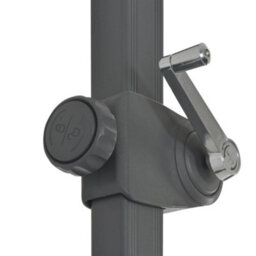 Berkfield Cantilever Umbrella With Aluminium Pole Red 300 Cm - thumbnail 6