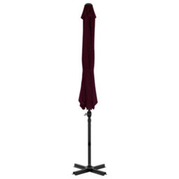 Berkfield Cantilever Umbrella With Aluminium Pole Red 300 Cm - thumbnail 4