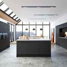 Premium Kitchens Ethos Matt Black Modern Drawer Front, Bridging Door & Bi-Fold Door (H)356mm (W)597mm (T)18mm - thumbnail 5