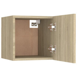 Berkfield 8 Piece Tv Cabinet Set Sonoma Oak Engineered Wood - thumbnail 8