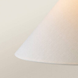 Valuelights Margot White Marble Base Floor Lamp With A Linen Tapered Lampshade - Bulb Included - thumbnail 5