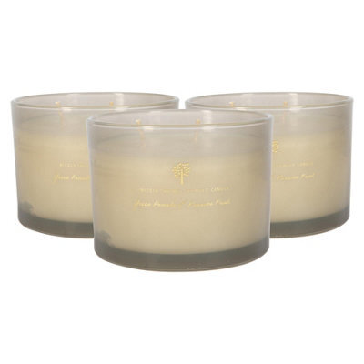 Nicola Spring 3X Green Pomelo & Passion Fruit Scented Candles 350G 38H Natural Double Soy Wax Aromatherapy Candle Home Fragrance - image 1