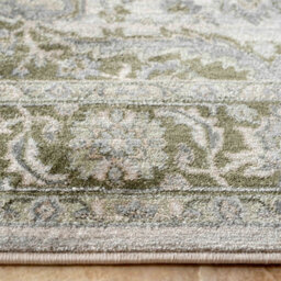 Loomed Green Traditional Floral Medallion Bedroom Living Runner Rug 60X240Cm - thumbnail 3