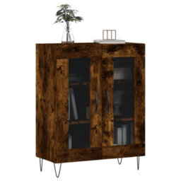 Berkfield Sideboard Smoked Oak 69.5X34X90 Cm Engineered Wood - thumbnail 3