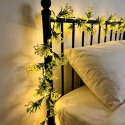 Amorly 35 Led Star Flower Willow Vine Lights Artificial Plants String Lights Flexible Diy Tree Branch For Party Home Decor - thumbnail 1