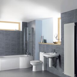 Cooke & Lewis Adelphi White P-Shaped Shower Rh Bath Curved (L)149.5Cm (W)80Cm - thumbnail 3