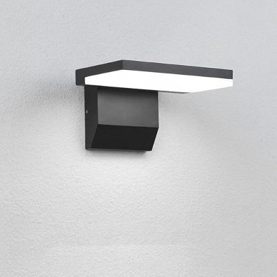 Amorly 180 Rotatable Exterior Wall Light,ip65 Waterproof Hardwired Led Porch Light Cool White Aluminum Wall Sconce For Front Door - image 1