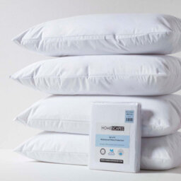 Homescapes Waterproof Pillow Protectors King Size, Pack Of 4 - thumbnail 1