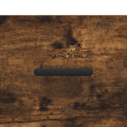 Berkfield Modern Bedside Cabinet Smoked Oak 40X35X47.5 Cm Engineered Wood - thumbnail 9