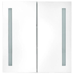 Berkfield Led Bathroom Mirror Cabinet 60X14X62 Cm - thumbnail 3