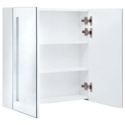 Berkfield Led Bathroom Mirror Cabinet 60X14X62 Cm - thumbnail 5