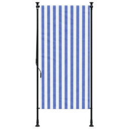 Walplus Outdoor Roller Blind Blue And White 100X270 Cm Fabric&steel - thumbnail 3