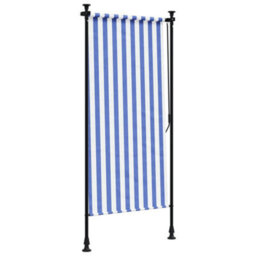 Walplus Outdoor Roller Blind Blue And White 100X270 Cm Fabric&steel - thumbnail 5