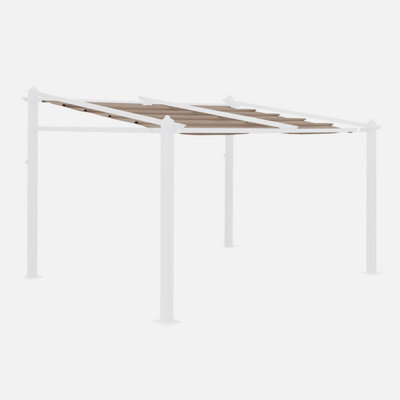 Sweeek - Replacement Canopy Roof For 3X4M Murum Pergola Murum Beige-Brown - image 1