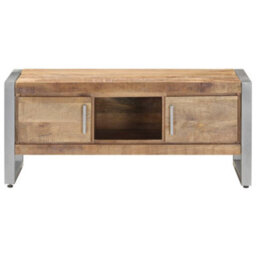 Berkfield Coffee Table 95X50X40 Cm Rough Mango Wood - thumbnail 2