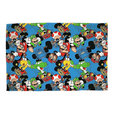 Nintendo Vroom Fleece Super Mario Blanket Multicoloured (150Cm X 120Cm) - image 1