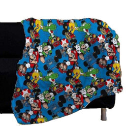 Nintendo Vroom Fleece Super Mario Blanket Multicoloured (150Cm X 120Cm) - thumbnail 2