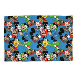 Nintendo Vroom Fleece Super Mario Blanket Multicoloured (150Cm X 120Cm) - thumbnail 1