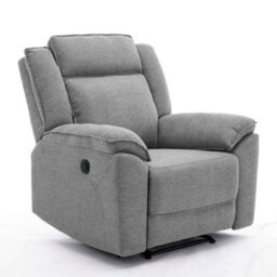 More4Homes Skye Linen Electric Recliner Chair (Grey) - thumbnail 3