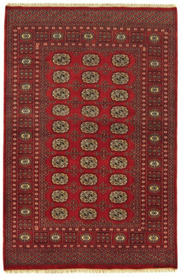 Red Traditional Bordered Floral Handmade Wool Rug For Living Room And Bedroom-270Cm X 360Cm - image 1