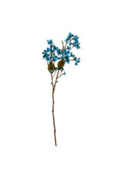 Blue Vernicia Fordii Spray, Soft Powder Blue Artificial Flowers - thumbnail 2